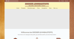 Desktop Screenshot of grosser-lehmbaustoffe.de